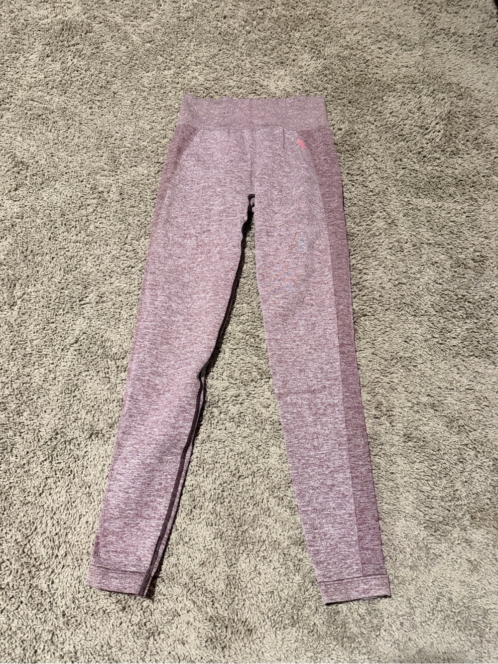 Gymshark Seamless Leggings in Mauve Heather Pink